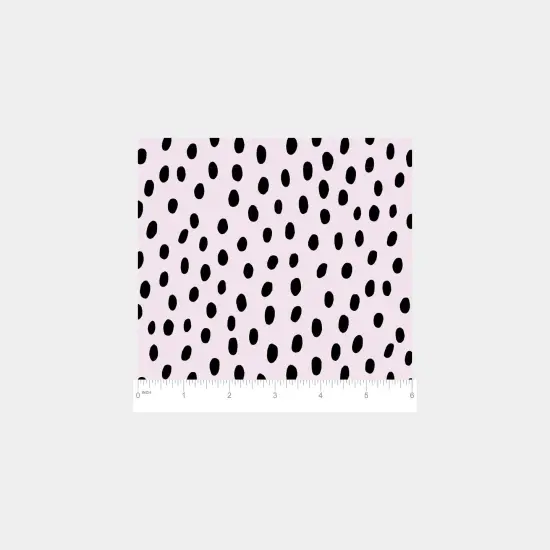 Violet and Black Hand-drawn Polka Dot Gift Wrap {4}