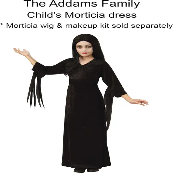 Rubies Girl's Addams Family Animated Movie Morticia Costume, Small 4-6 {3}