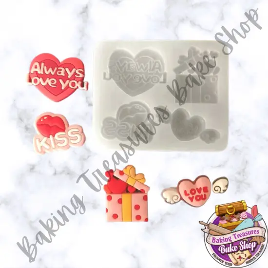 Valentine's Hearts, Gift and Kiss {1}