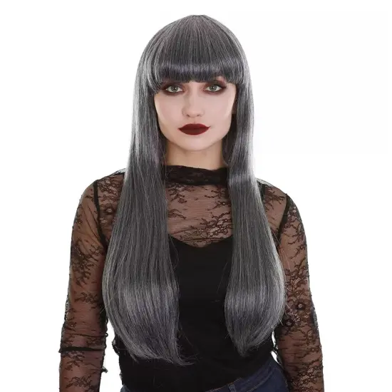 Ghostly Grey Adult Costume Wig {1}