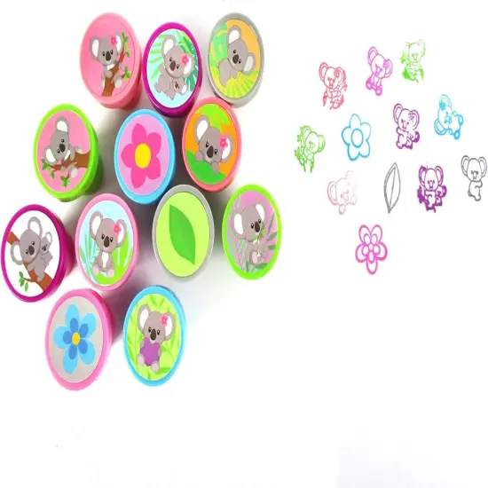 Tiny Mills 36 PACK Koala Barnyard Valentine's Day Cards with Stampers for Valentine's Day Classroom Exchange {4}