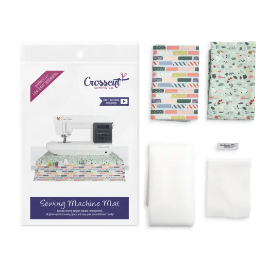 Crosscut Sewing Co.® Sewing Machine Mat Sewing Project Kit for Beginners with Fabric, Instructions and Video Washi {1}