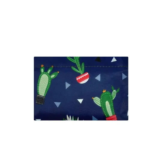 Wrapables Large Foldable Tote Nylon Reusable Grocery Bags, Cactus Party {4}
