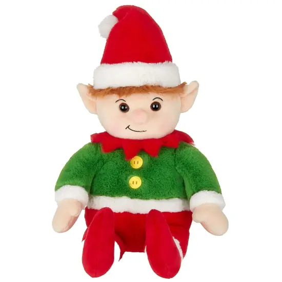 Bearington Elfie Christmas Plush, 15.63" Elf Stuffed Animal, For Ages 3-14 {1}