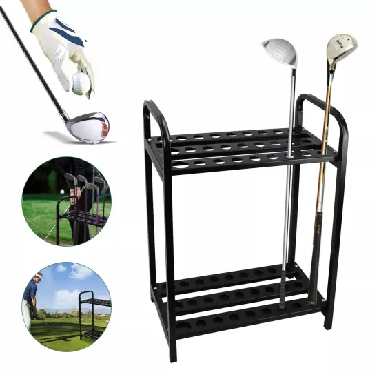 Golf Club Display Rack Golf Putter Storage Organizer 27-Hole Golf Club Holder {6}