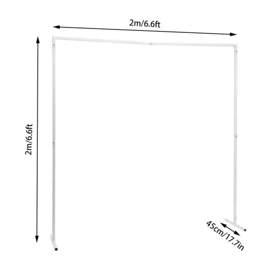 Wedding Arch Square Arch Rack Metal Flower Frame Stand Birthday Party Backdrop {4}