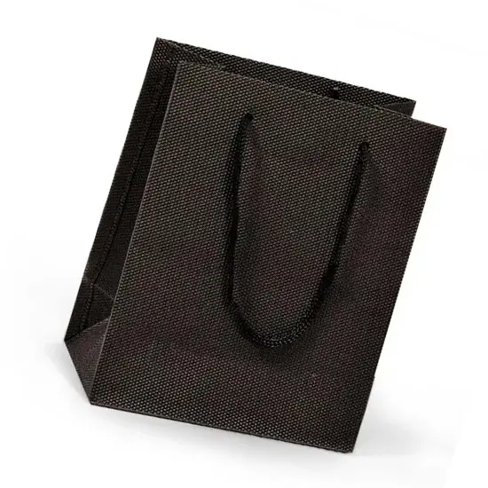 Large Embossed Plastic Euro Tote Bag 9" x 3 1/8" x 10 5/8" {3}