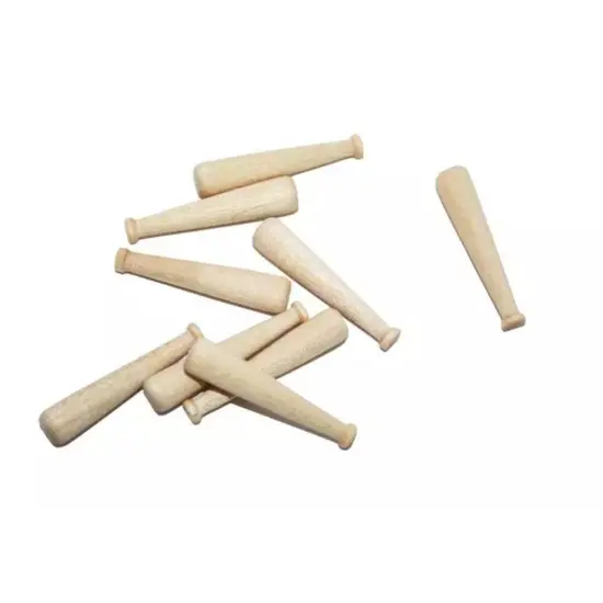 Kitcheniva 1-15/16" Miniature Baseball Bat Unfinished Wood Bat Small Craft DIY 25 Pcs {1}