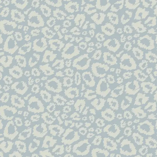 Pale Blue Scribble Leopard Gift Wrap {2}