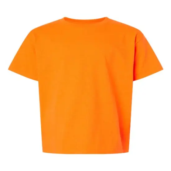 Gildan&reg; Classic Fit Crewneck short sleeve Youth Tee S. orange {2}