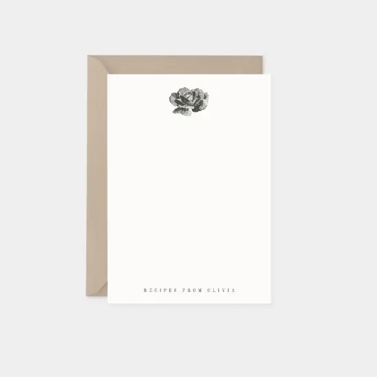 Cabbage Botanical Recipe Cards {1}