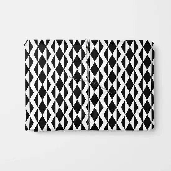 Black & White Geo Shape Gift Wrap III {1}