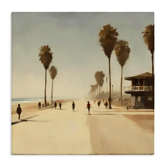 Stupell Industries Tropical Beachside Track Canvas Wall Art Design by Noah Bay {1}