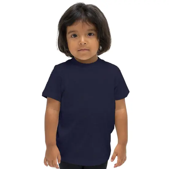 BELLA + CANVAS&reg; Toddler Crewneck Short Sleeve Jersey T-Shirt Navy {1}