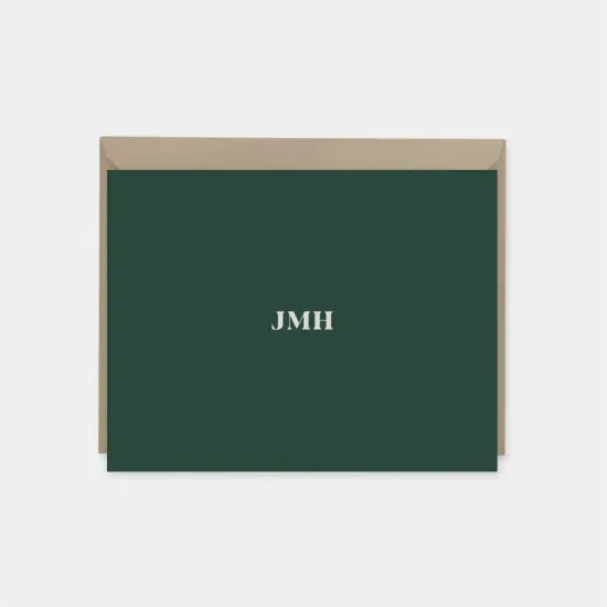 Classic Monogram Note Cards {1}