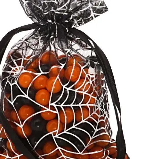 Spider Web Fabric Bags Elegant 4&rdquo; x 6&rdquo; Party Favor Pouches {5}