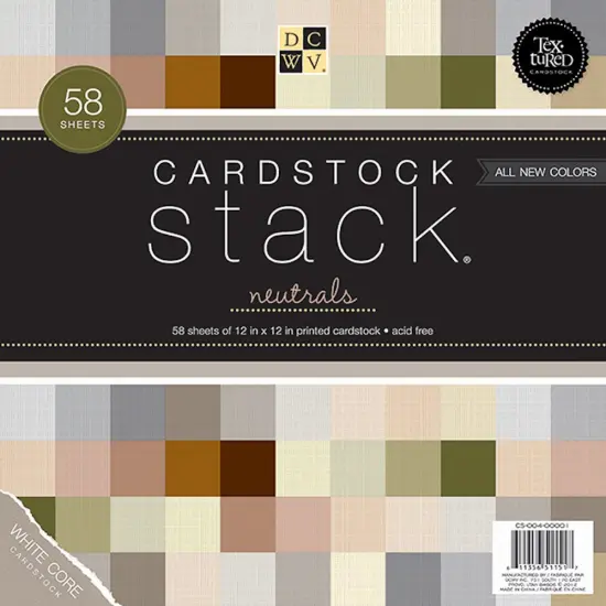 DCWV MATCHMAKER 2 CARDSTOCK PAPER STACK 12&rdquo;x12&rdquo; (58 SHEETS) CS-004-00001 ACID FREE {1}