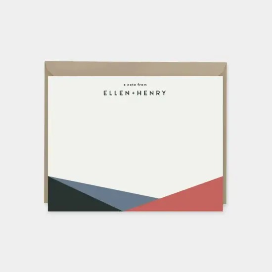 Color Block Note Cards III {1}