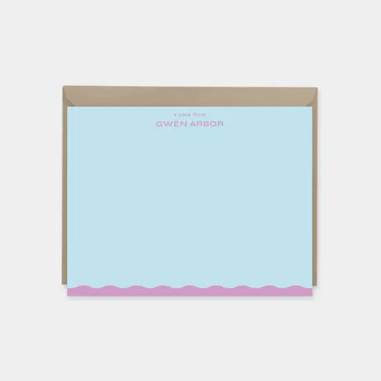 Wavy Edge Note Card {1}