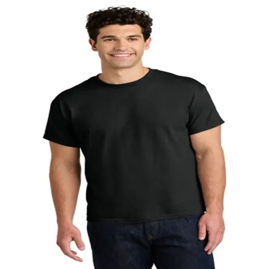Gildan&reg; Heavy Cotton Short Sleeve T Shirt, Classic Crewneck Casual Tee for Everyday Wear Black {1}