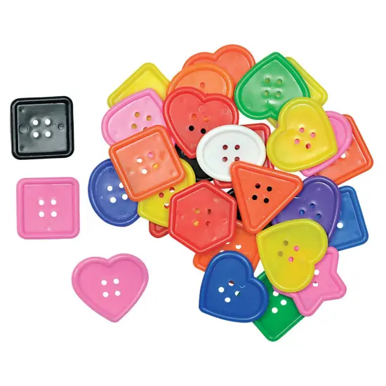 Really Big Buttons&trade;, 8 Shapes, 60 Per Pack, 3 Packs {1}