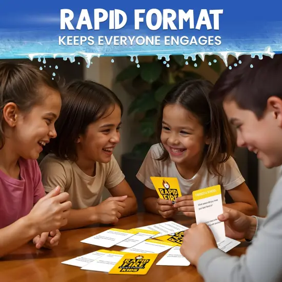 QUOKKA Kids Conversation Cards Game - Break The Ice Game for Kids and Families - Icebreaker Cards with 500+ Questions - Family Game for Kids 8-12 - Perfect for Family Game Night I Premium Version {3}