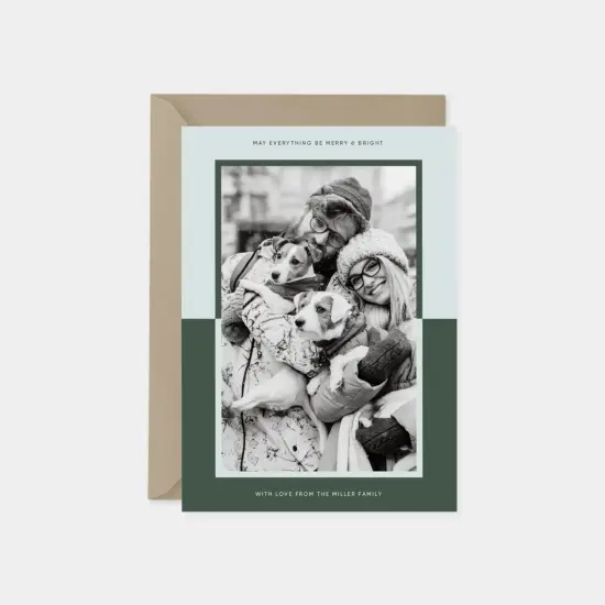 Color Block Holiday Photo Card {4}