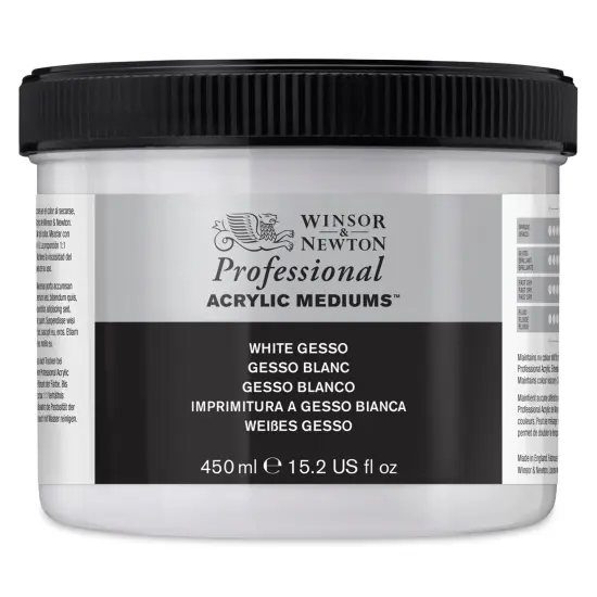Winsor & Newton Acrylic Gesso - 450 ml, White {1}
