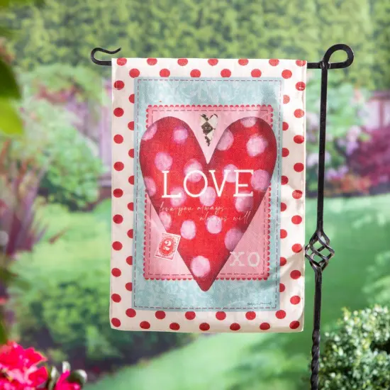 Vintage Valentine Garden Flag 2 Sided {2}