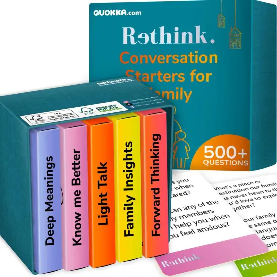 Rethink!: Conversation Starters for Families | 250 Cards {1}