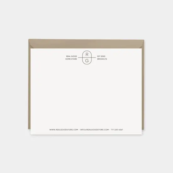 Monogram Note Cards {1}