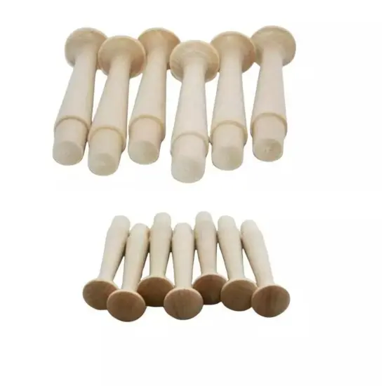 Kitcheniva 10 Pcs Birch Wood Wall Hanger Shaker Peg Hook Craft DIY 3.5" {5}