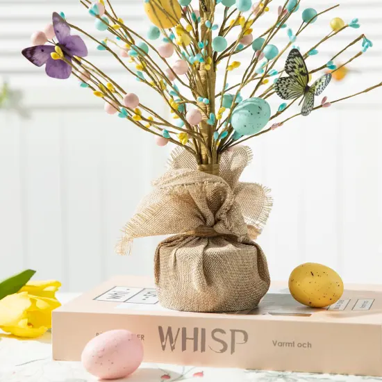Set of 2 18"H Easter Egg Table Tree D&eacute;cors Multi-Color {6}