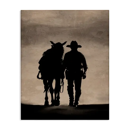 Stupell Industries Best Friends Horse & Cowboy Canvas Wall Art Design by Kim Allen {7}