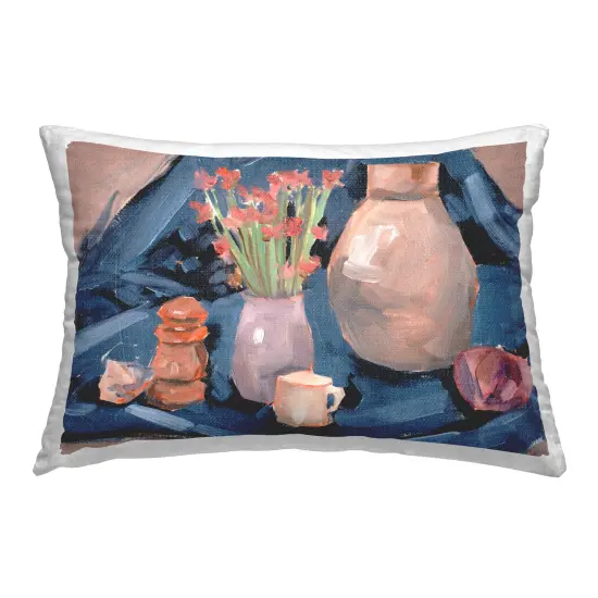Classic Still Life Scene Decorative Printed Throw Pillow Design by Melissa Wang, 14 x 7 x 20 {1}