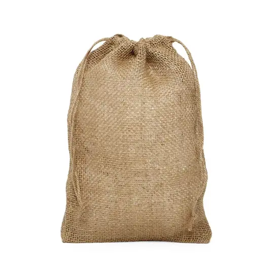 Rough Natural Burlap Bag 10" x 12" Premium and Sturdy {3}