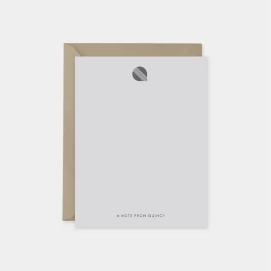 Boccaccio Font Monogram Note Cards IV {1}