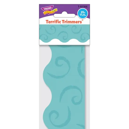 Teal Swirls Terrific Trimmers&reg;, 39 Feet Per Pack, 6 Packs {6}