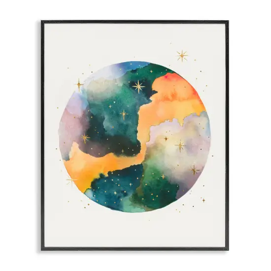 Stupell Industries Outer Space Nebula Framed Giclee Wall Art Design by Dorothy Fagan {1}