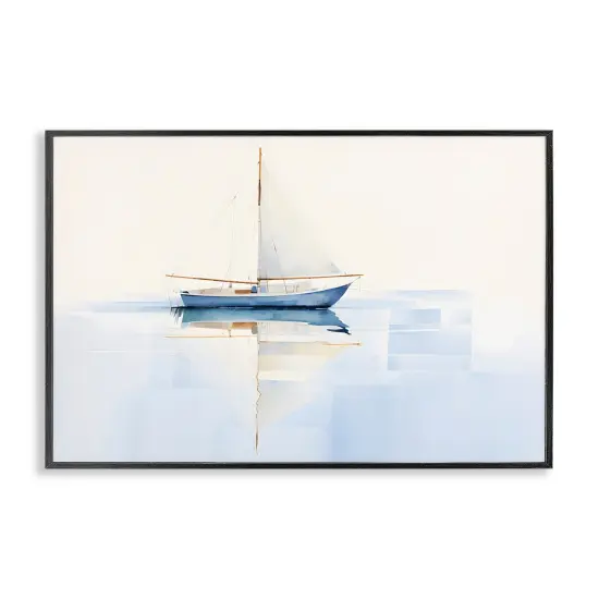 Stupell Industries Reflective Sails View Framed Giclee Wall Art Design by Petal Prints Design {1}
