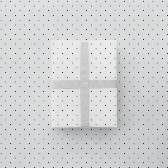 Vintage Black Dot Gift Wrap {3}