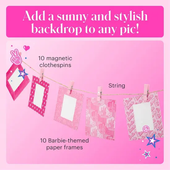 Kodak x Barbie Printomatic Instant Print Camera + Case, Photo Album, Zink Paper & More -Bundle {6}