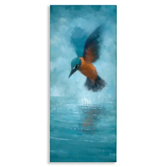 Stupell Industries Hummingbird Splashing Surface Canvas Wall Art Design by Stephen Mitchell {1}