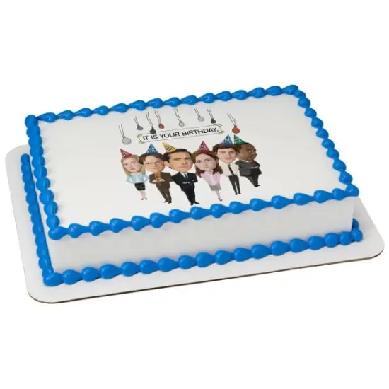 The Office It Is Your Birthday PhotoCake&reg; Edible Cake Topper Icing Image for 1/4 Sheet cake or larger {1}