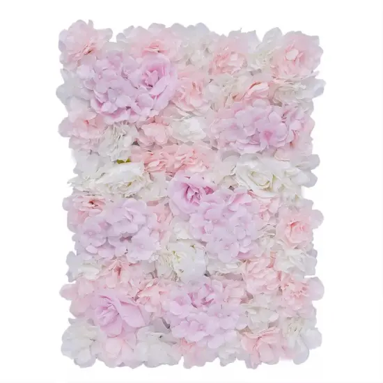 12 pcs Artificial Hydrangea Flower Wall Panel Party Garden Wedding Party Decor {2}