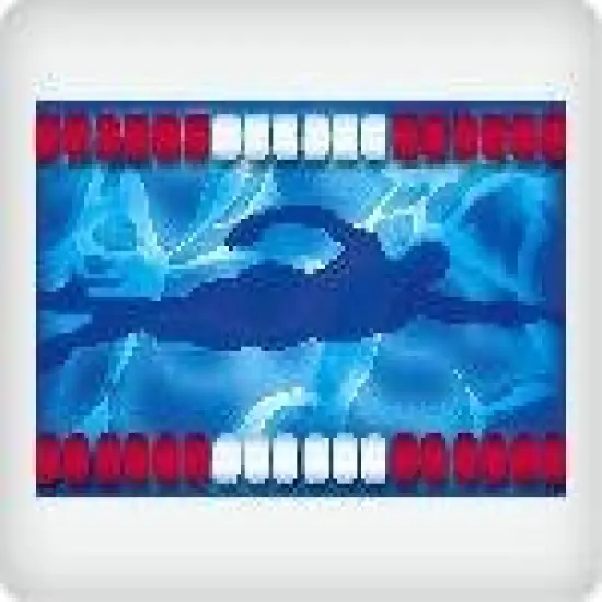 Swimming Edible Icing Image (1/4 Sheet) {1}