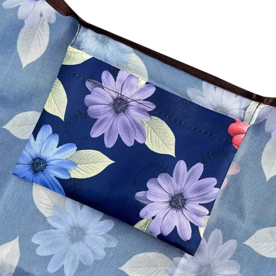 Wrapables Large Foldable Tote Nylon Reusable Grocery Bags, Colorful Daisies {6}