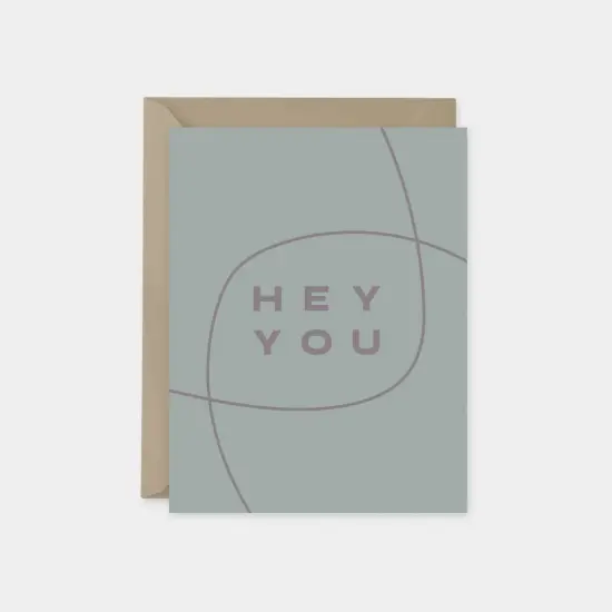 Hey You Card, Modern Friendship Card {5}