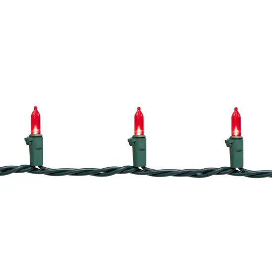 Northlight LED Mini Christmas Lights - Red - 16.25' Green Wire - 50ct {7}