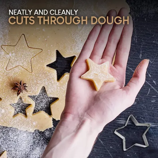 Cookie Cutters Stainless Steel Christmas Shapes by Set of 7 Pcs {5}